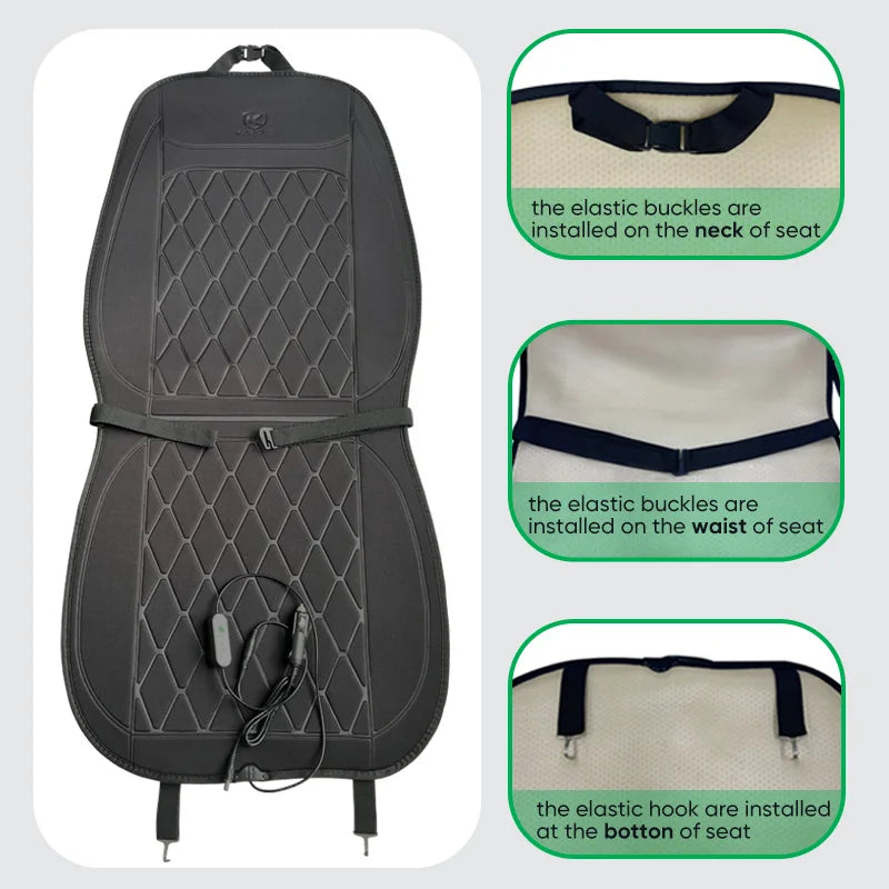 Coussin de siège auto chauffant 12 V