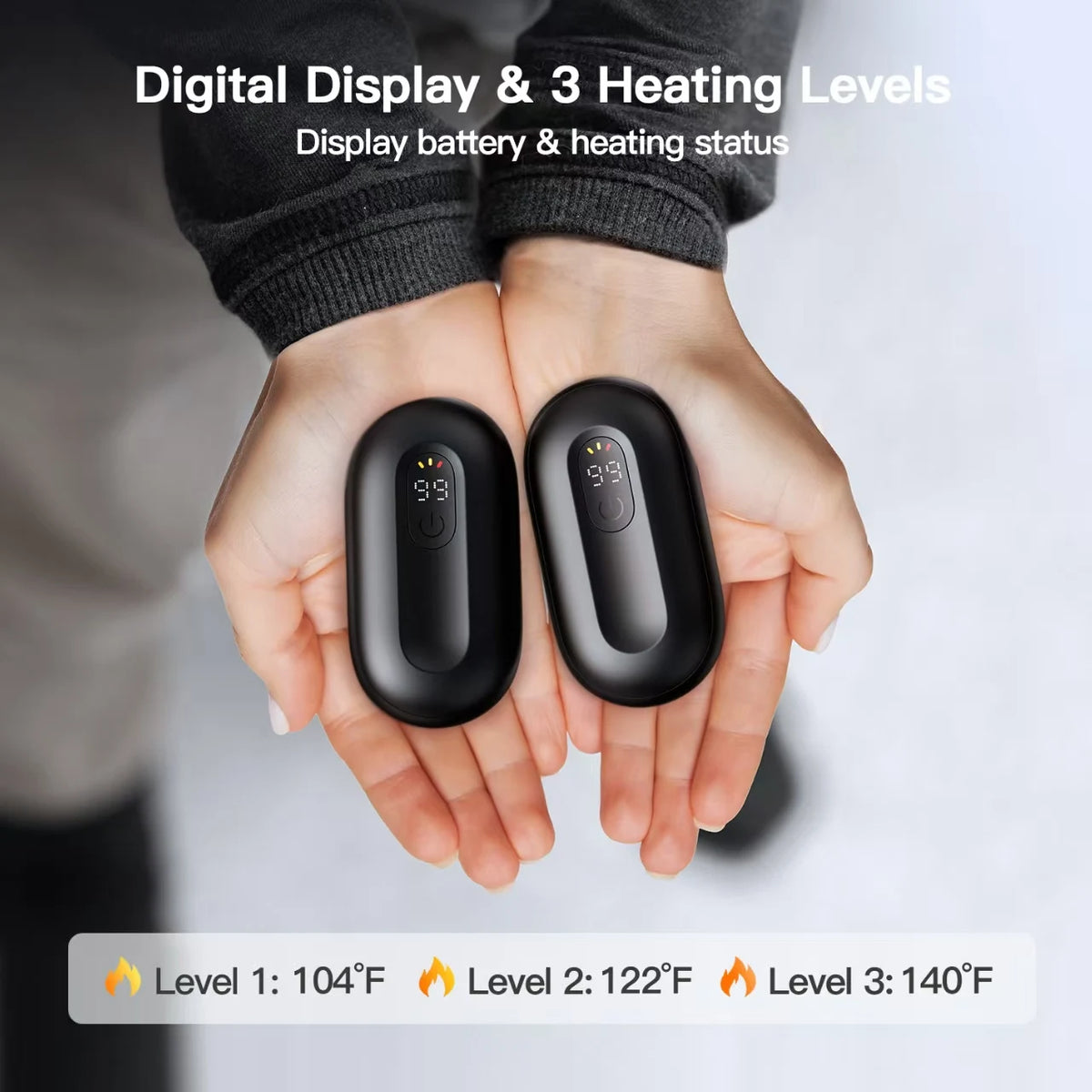 Chauffe-mains rechargeable USB-C
