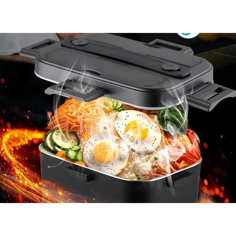Lunch box chauffante 12 V / 24 V / 230 V, intérieur inox